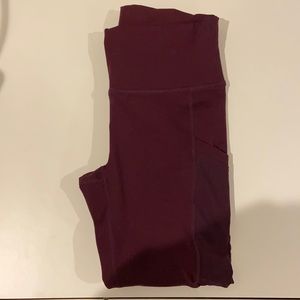 Fabletics On-The-Go High Waisted Mesh side Pocket Powerhold Leggings